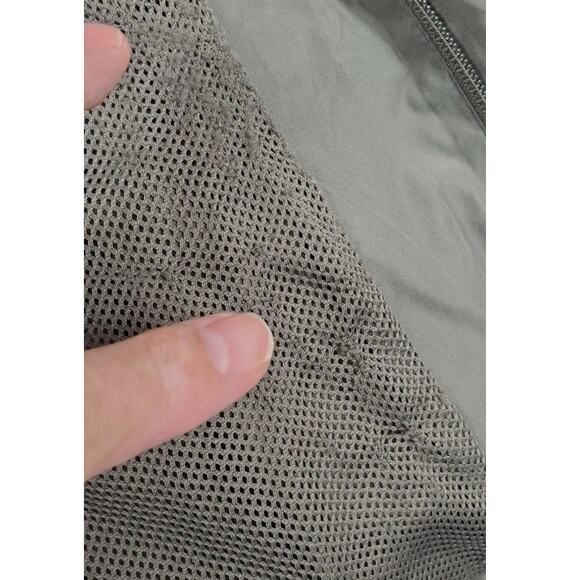 Vintage IZOD Lightweight Full Zip Golf Jacket Greenish/Grey Men Sz L PRE-OWNED - Picture 10 of 13